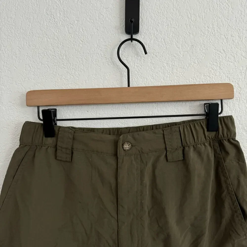 The North Face Men's Elastic Waist Outdoor Hiking Cargo Shorts Olive Green S